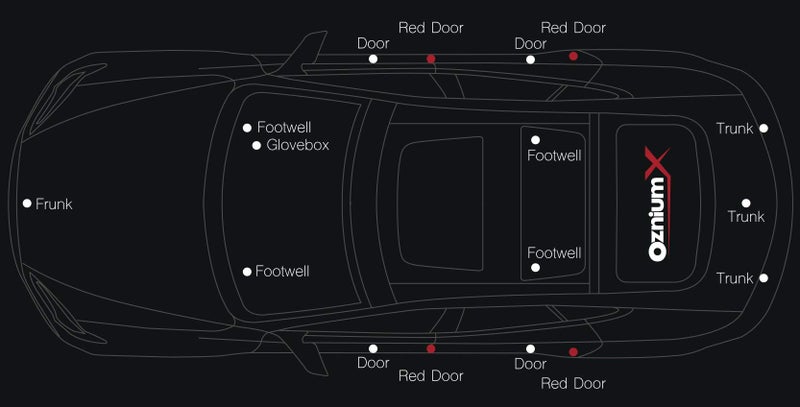 Oznium 4 Pieces Door Upgrade LED Kit for Tesla Model S (except Plaid) with Ultra-Bright Replacement Light Bulbs - LEDs fit Trunk, Frunk, Door Puddle, Foot-Well, etc - Image 5